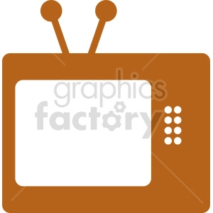 retro tv vector icon