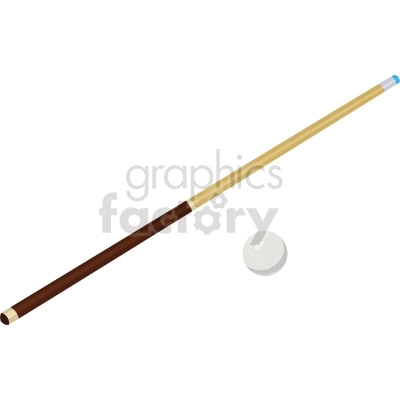 billiard pool stick vector clipart