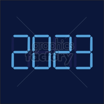 2023 new years digital vector graphic